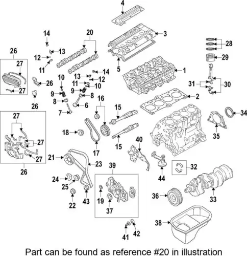 Распредвал MITSUBISHI 1015A391