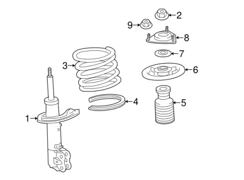 Чашка амоpтизатоpа 4040A605 MITSUBISHI
