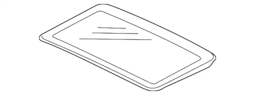 Стекло люка MITSUBISHI MR557977