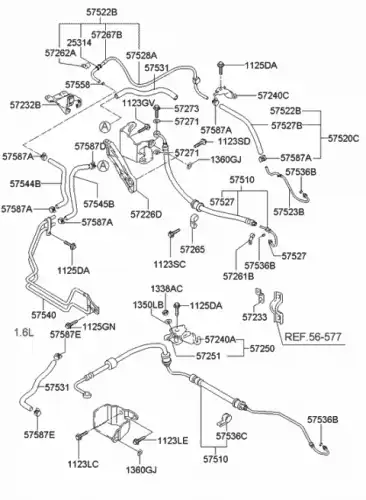 Шланг ГУР HYUNDAI / KIA 5751025000