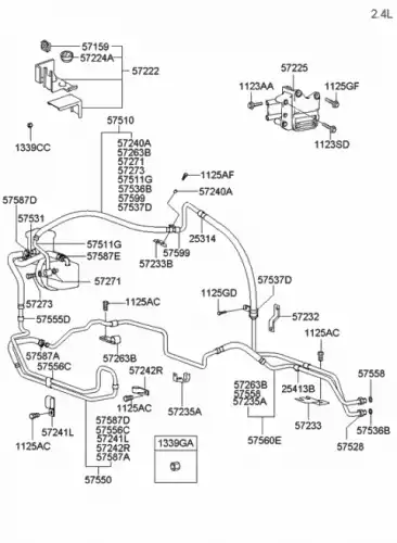 Шланг ГУР HYUNDAI / KIA 5751038000