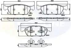 Тормозные колодки дисковые передняя ось COMLINE CBP32310