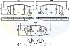 Тормозные колодки дисковые передняя ось COMLINE CBP32310