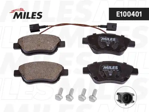 Тормозные колодки дисковые передняя ось MILES E100401