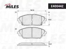 Тормозные колодки дисковые передняя ось MILES E400442