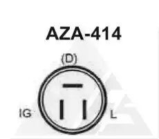 Alternator Subaru 45A AZA414 AES