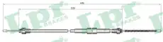ТРОС РУЧНОГО ТОРМОЗА LPR C0137B