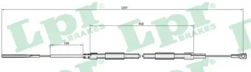 Трос ручного тормоза C0084B LPR