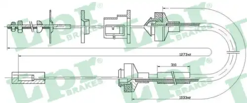 Трос управления сцеплением C0145C LPR