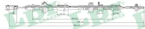 Трос управления сцеплением C0034C LPR