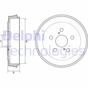 Тормозной барабан DELPHI BF536