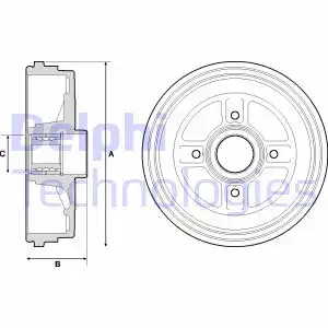 Тормозной барабан DELPHI BFR496