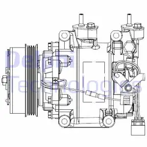 Компрессор, кондиционер CS20515 DELPHI