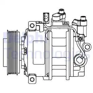 Компрессор, кондиционер CS20546 DELPHI