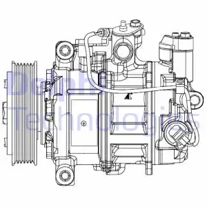 Компрессор, кондиционер CS20504 DELPHI