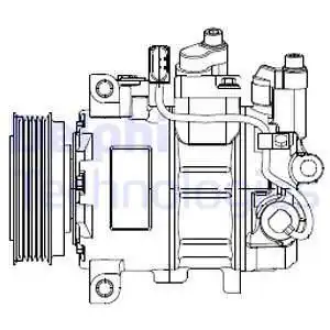 Компрессор, кондиционер CS20474 DELPHI