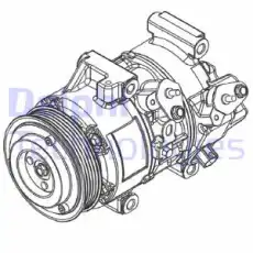 Компрессор, кондиционер CS20495 DELPHI