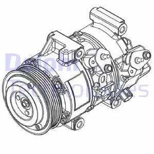 Компрессор, кондиционер CS20495 DELPHI