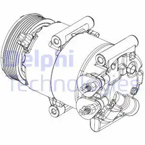 Компрессор, кондиционер CS20324 DELPHI