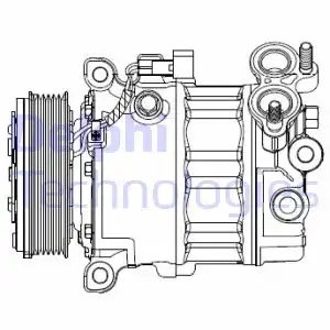 Компрессор, кондиционер CS20512 DELPHI