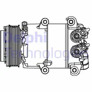 Компрессор, кондиционер CS20466 DELPHI