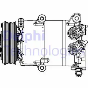 Компрессор, кондиционер CS20553 DELPHI