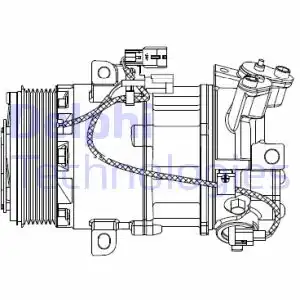 Компрессор, кондиционер CS20550 DELPHI