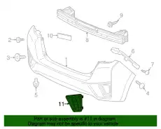 Решетка бампера HONDA 71507-T5R-A00
