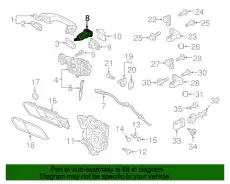 Личинка замка с корпусом 107837167E VAG