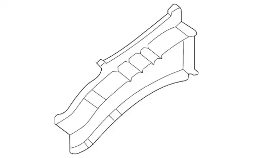 Reinforcing - fender apron upper, lh 64534H8000 KIA