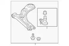 Рычаг подвески HONDA 51350-T7W-A00