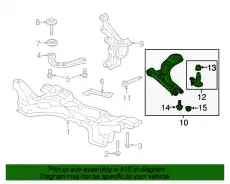 Рычаг подвески HONDA 51350-T7W-A00