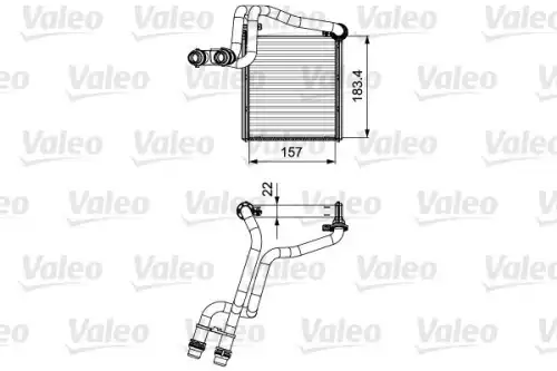 Радиатор печки VALEO 811536