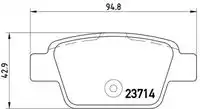 Тормозные колодки дисковые BREMBO P 23 183