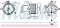 Вентилятор салона 87466 NISSENS