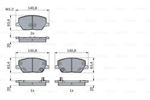 Тормозные колодки дисковые BOSCH 0 986 494 941