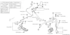 HOSE ASSEMBLY-POWER STEERING 34610AG05A SUBARU