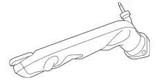 Коллектор выпускной LAND ROVER 4646052