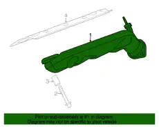Коллектор выпускной LAND ROVER 4646052