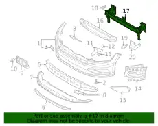 Брус безопасности 17A807109N VAG