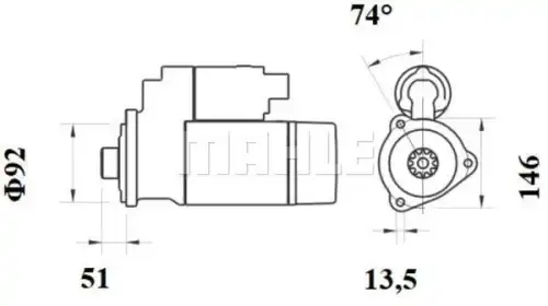 Стартер MAHLE MS 890