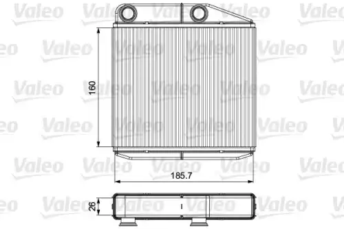 Радиатор печки VALEO 811502