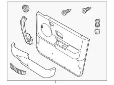 Casing-front door, Alpaca, Дверь водителя, LHD EJB501850SMS LAND ROVER