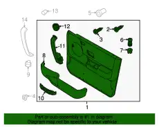 Casing-front door, Alpaca, Дверь водителя, LHD EJB501850SMS LAND ROVER