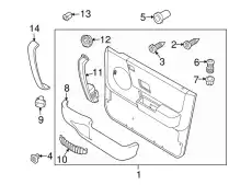 Casing-front door, Alpaca, Дверь водителя, LHD EJB501850SMS LAND ROVER
