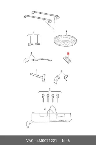 Коврики в салон VAG 4M0071221