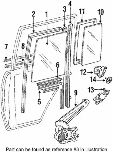 Ручка двери MITSUBISHI MB320029