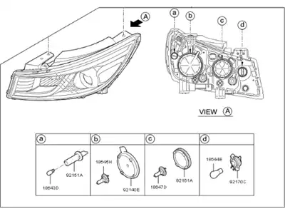 Фонарь габаритный KIA 92102A9440