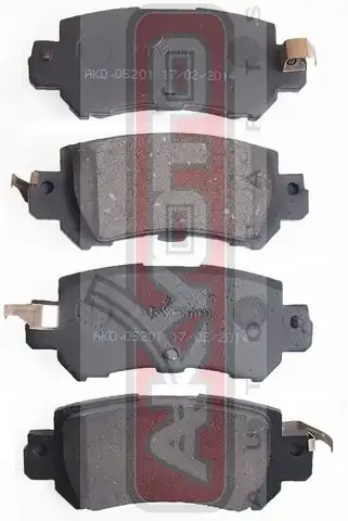 Тормозные колодки дисковые ASVA AKD-05201