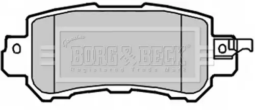 Тормозные колодки дисковые BORG&BECK BBP2365